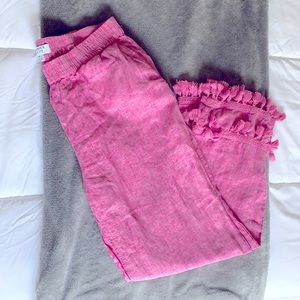 Crown & Ivy Pink Tassel Pants